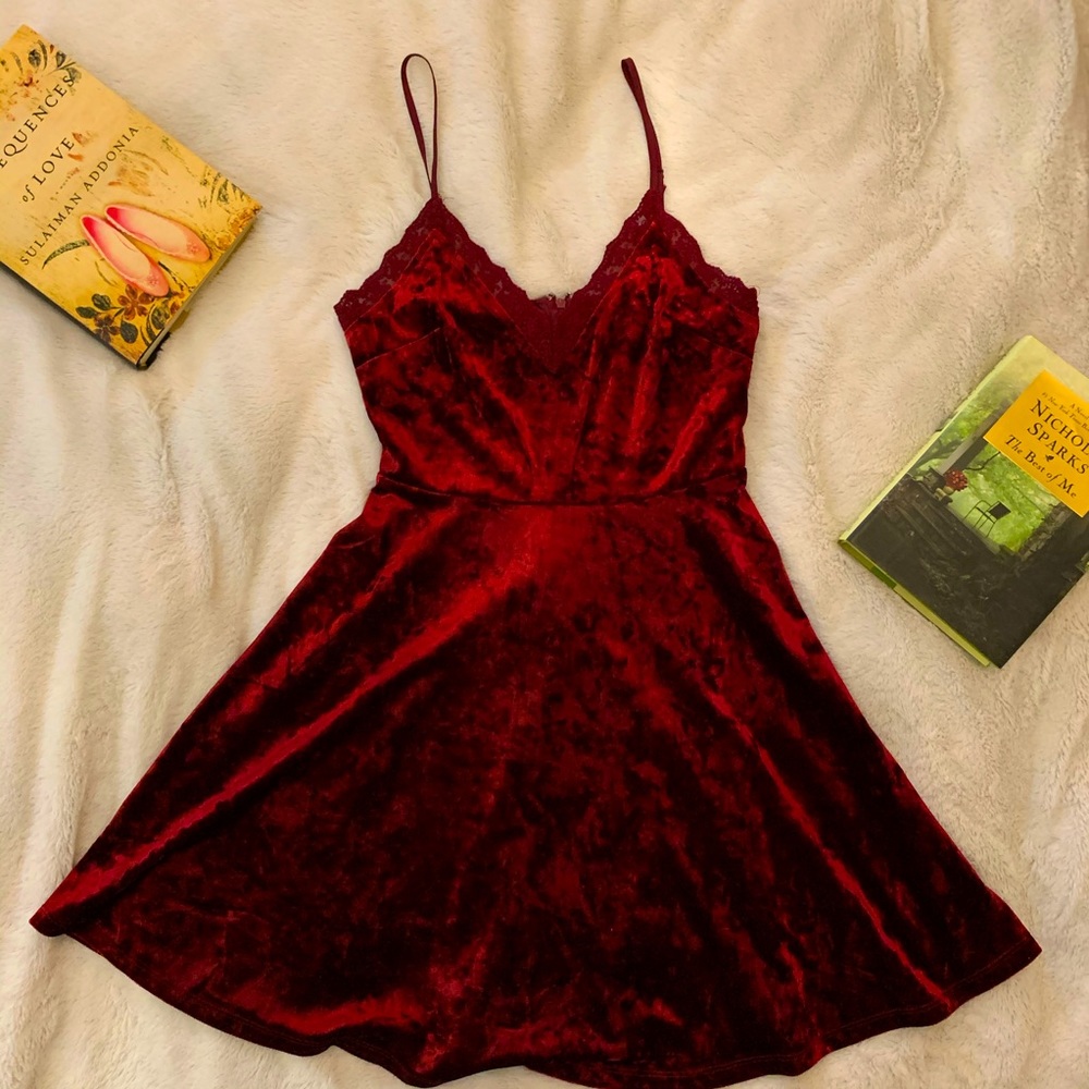 Red Velvet Dress